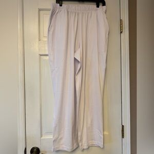 Roaman's Women's Straight Leg Pants - White
